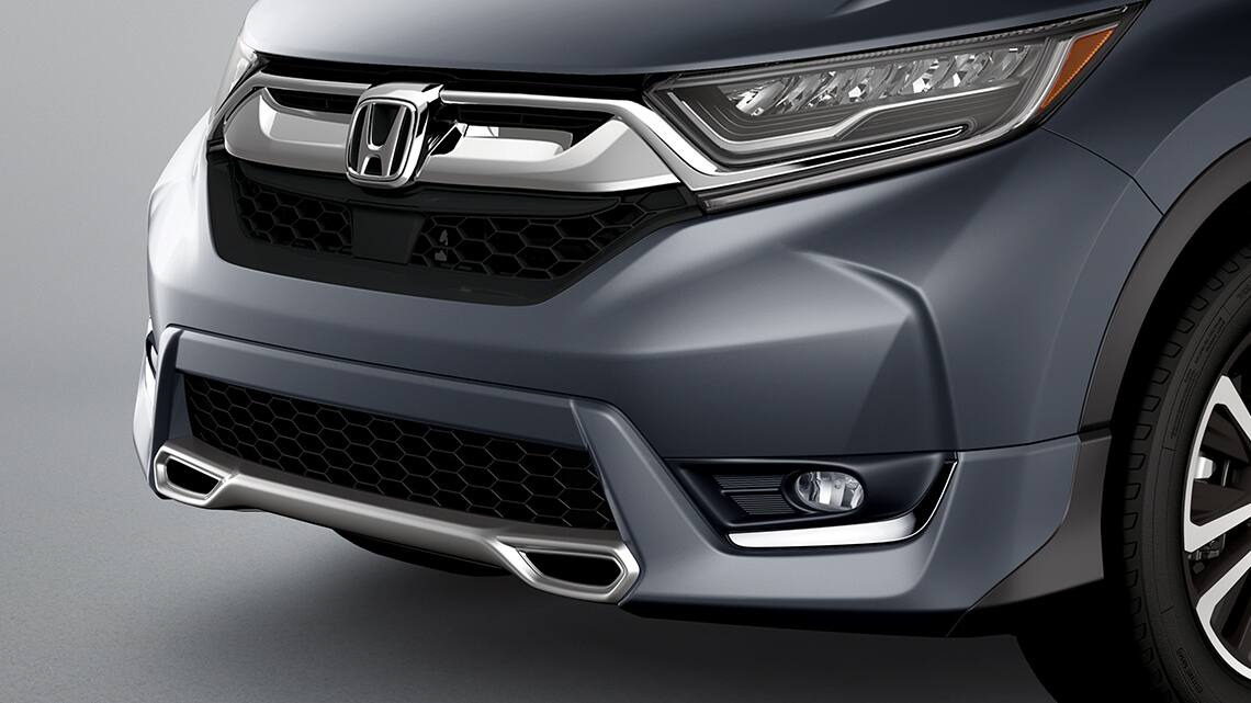 2019 Honda CR-V shown with Honda Genuine Accessory front sport bumper.
